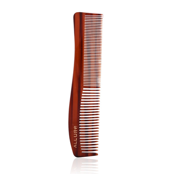 Allure Handcrafted Anti-Static Hair Comb - Dual-Sided Wide & Fine Tooth Comb HMC_T_11