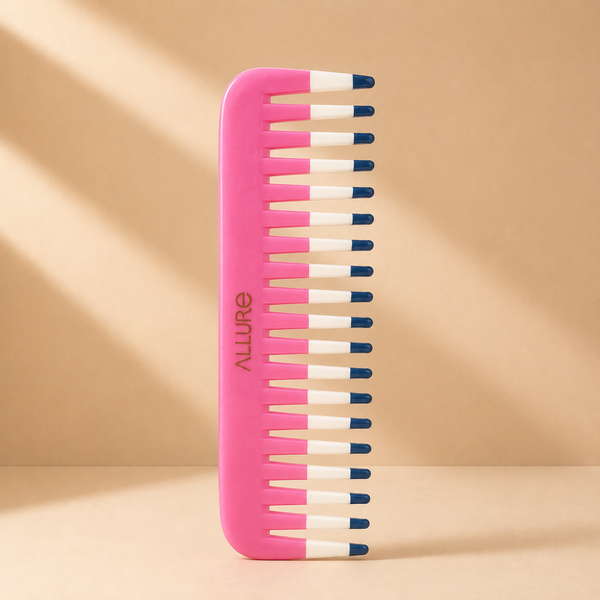 Allure Triple Tip Hair Styling Comb for Parting – Pink
