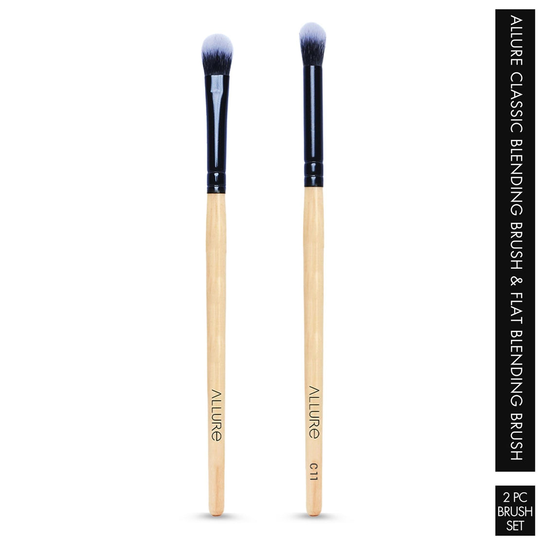 Allure Classic Blending and Flat Blending Brush Set of 02