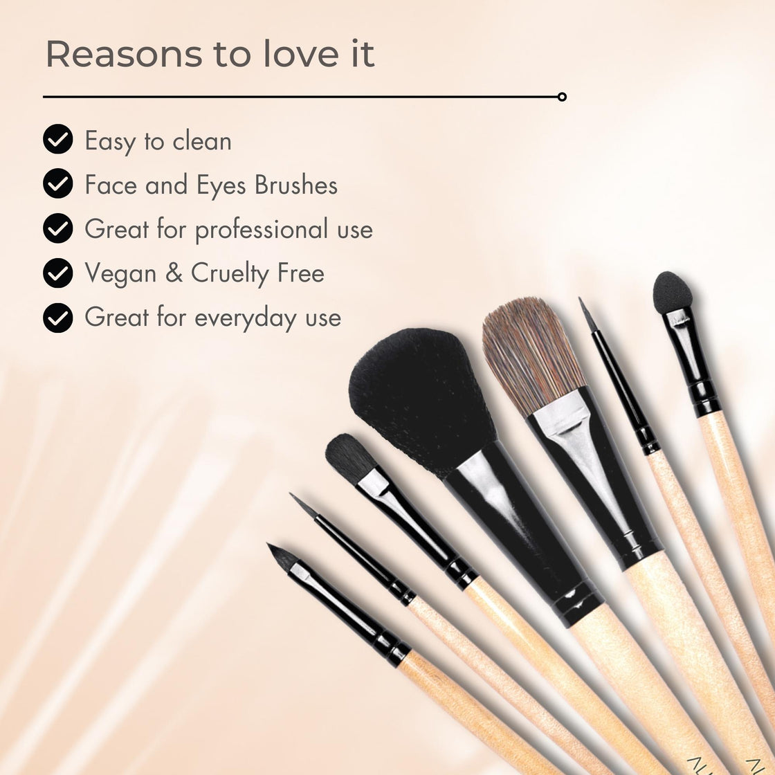 Allure Classic Ack-07 Pack Of 7 Makeup Brush