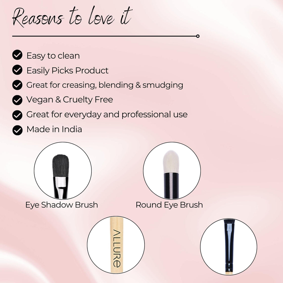 Allure Classic Eyeshadow and Round Eye Brush Set of 02