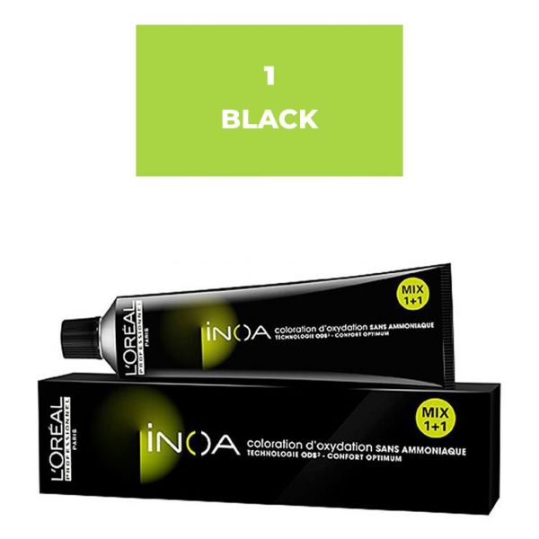 Loreal Inoa Ammonia Free Hair Color 60G 1 Black