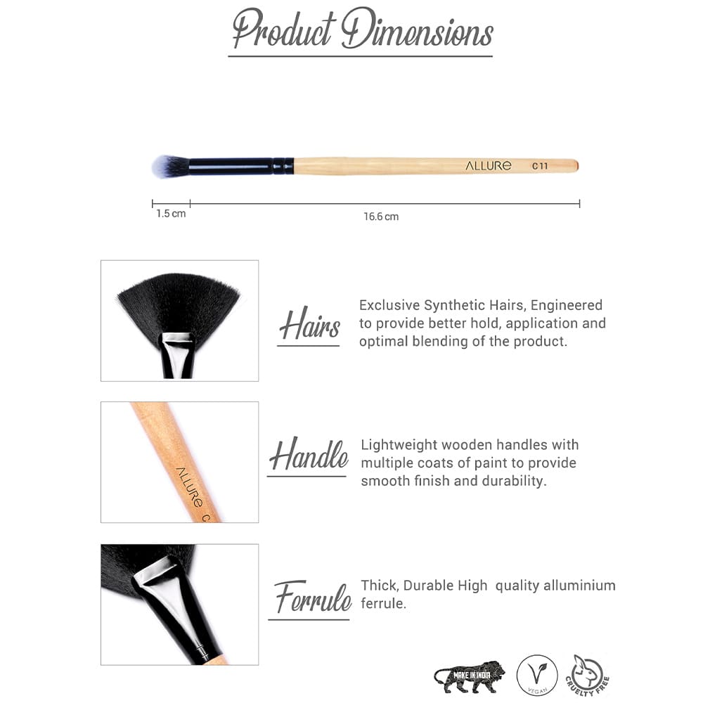 Allure Classic Makeup Brush (Blending Brush C-11 )-2