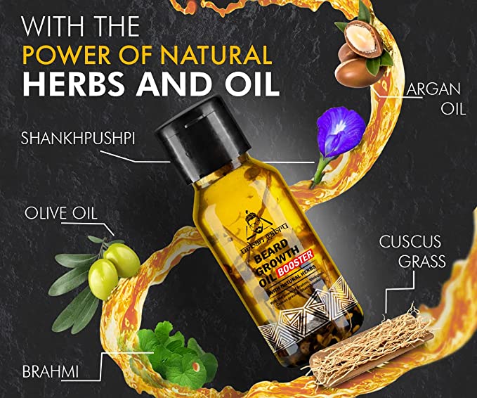 Urban gabru Beard Booster Oil with Natural Herbs Hair Oil