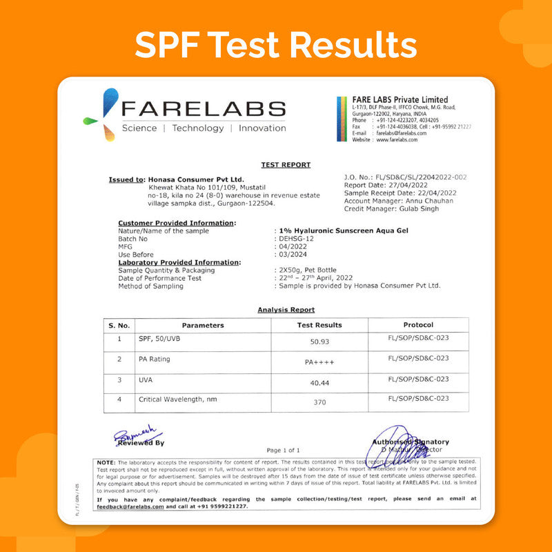 The Derma Co 1% Hyaluronic Sunscreen Aqua Gel With Spf 50 Pa++++ For Broad Spectrum (50 G)-6