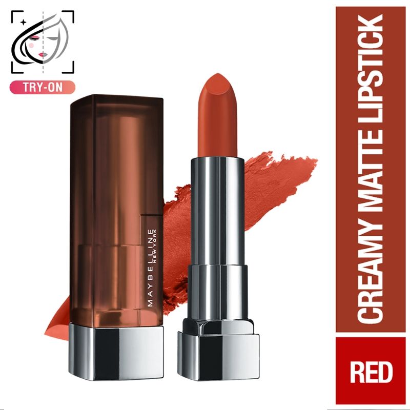 Maybelline New York Color Sensational Creamy Matte Lipstick - 674 Madison Red