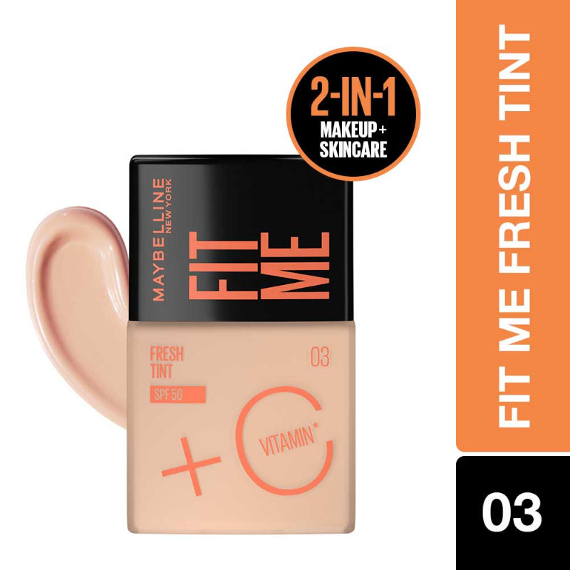 Maybelline New York Fit Me Fresh Tint With SPF 50 & Vitamin C - Shade 03