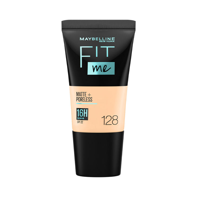 Maybelline New York Fit Me Matte+Poreless Liquid Foundation Tube - 128 Warm Nude