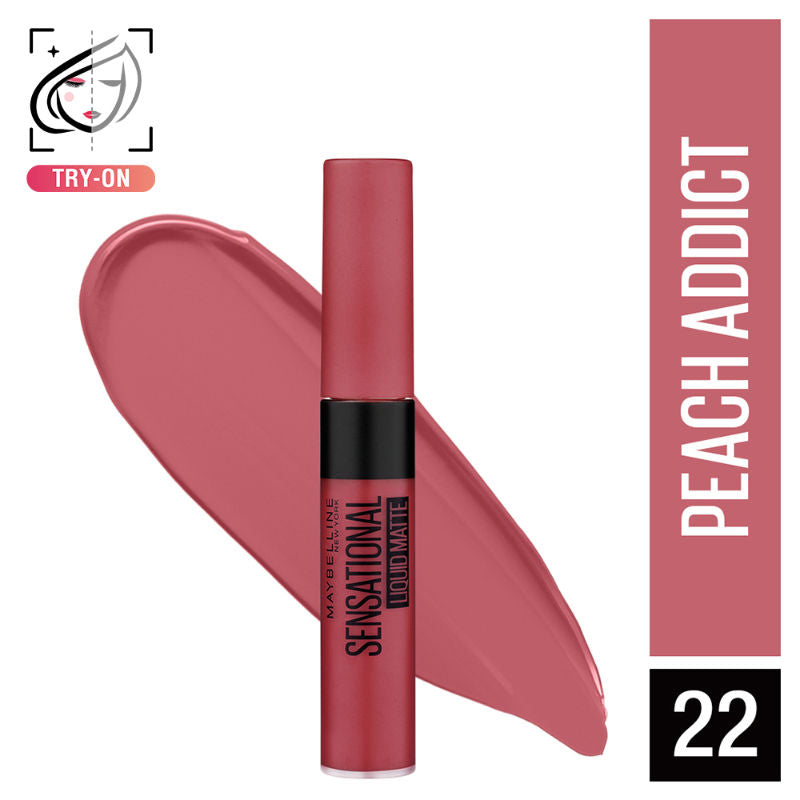 Maybelline New York Sensational Liquid Matte Lipstick - Peach Addict