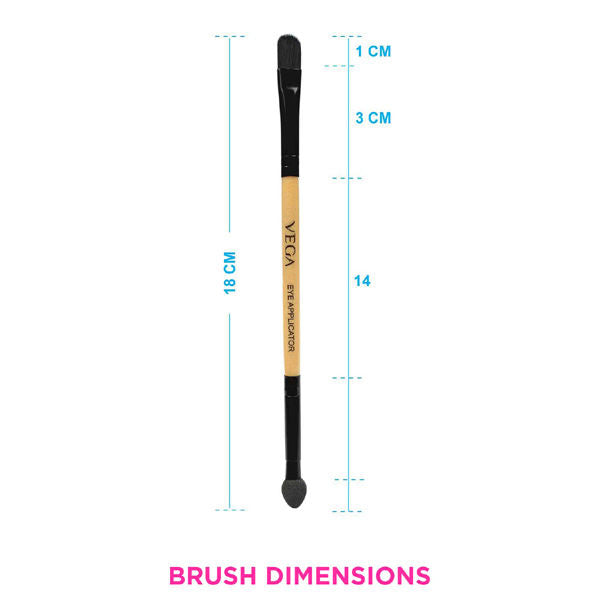 Vega 2 In 1 Mini Make Up Brush- Eye Shadow And Eye Applicator (Dmb-01)-5