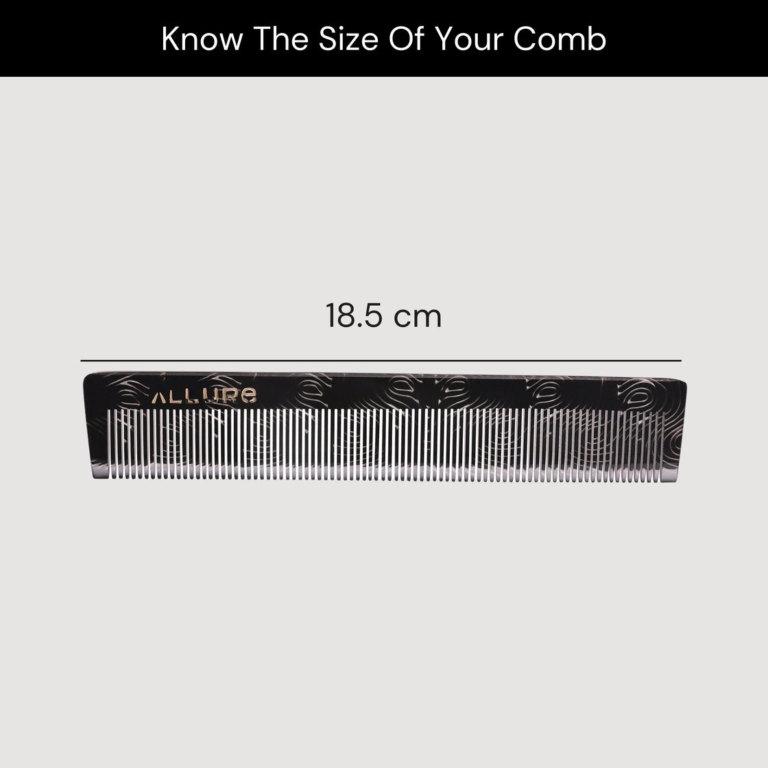 Allure Anti-Static Regular Hair Comb for Smooth & Frizz-Free Styling(HMC_B_06)