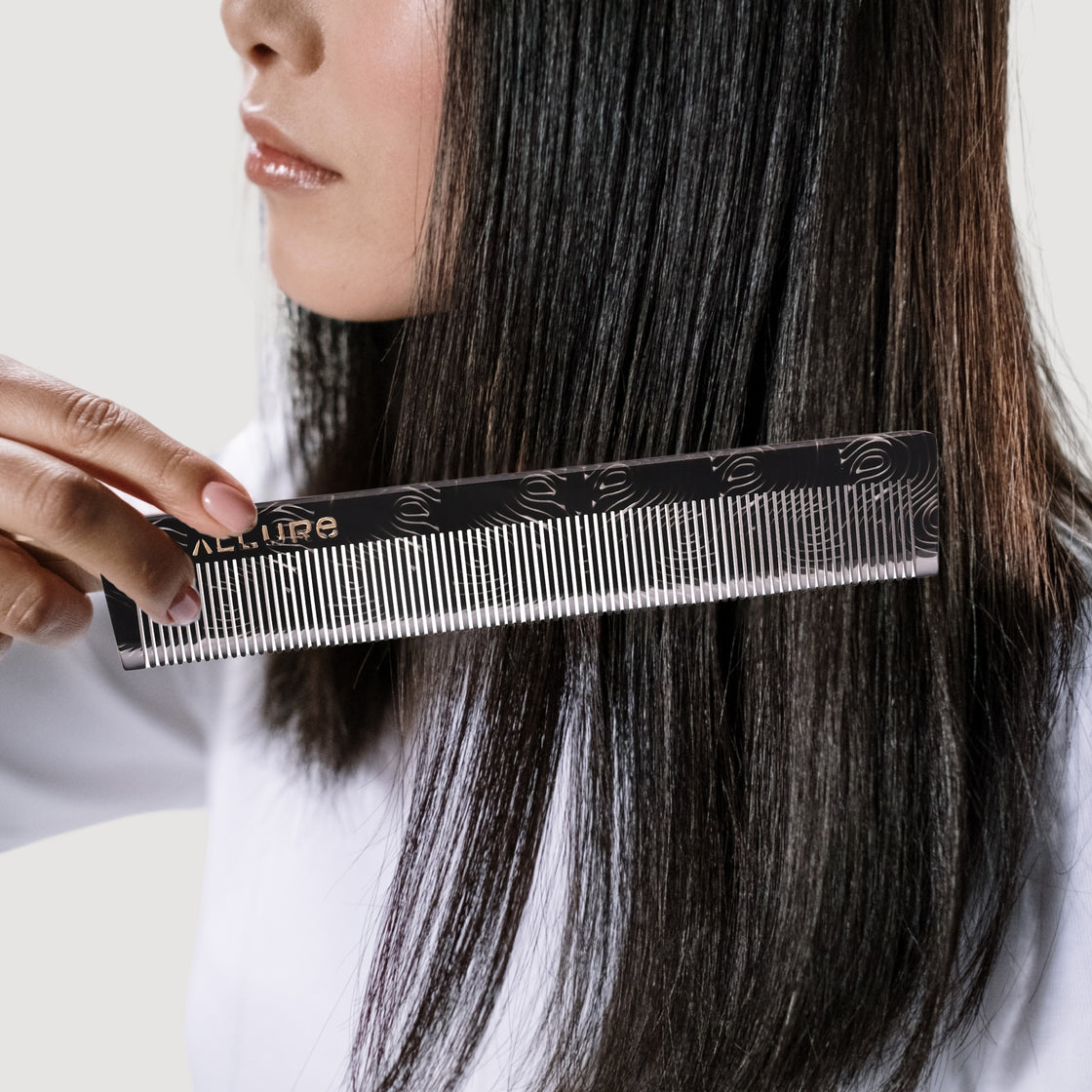 Allure Anti-Static Regular Hair Comb for Smooth & Frizz-Free Styling(HMC_B_06)