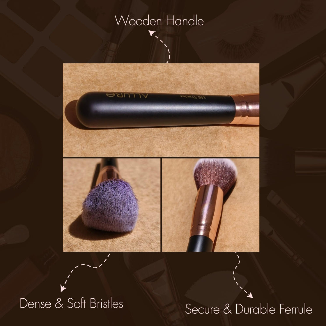 Allure Professional Makeup Flat Blender Brush- 227