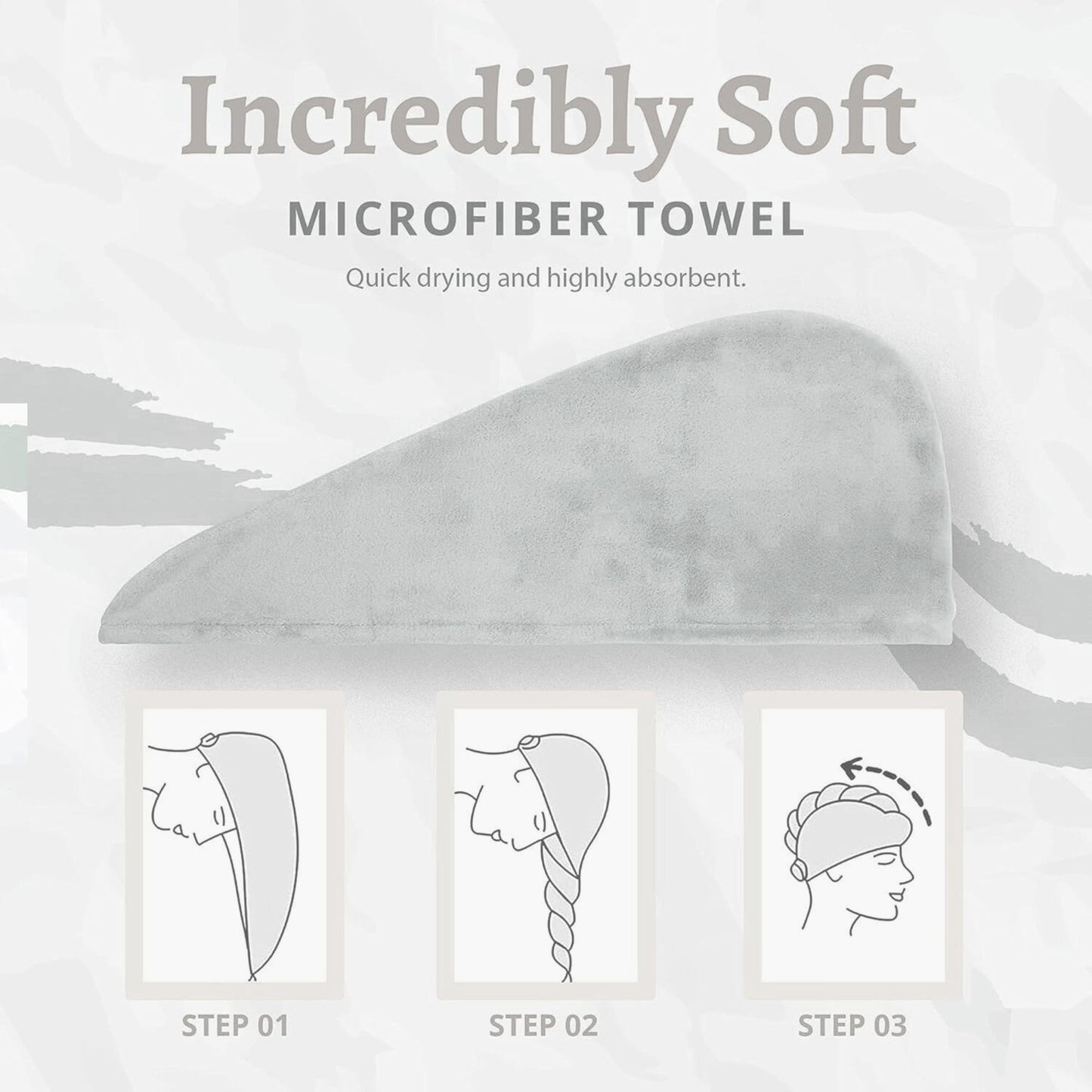 Allure Premium Microfiber Hair Towel