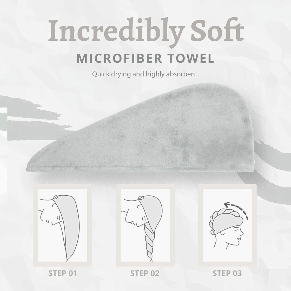 Allure Premium Microfiber Hair Towel