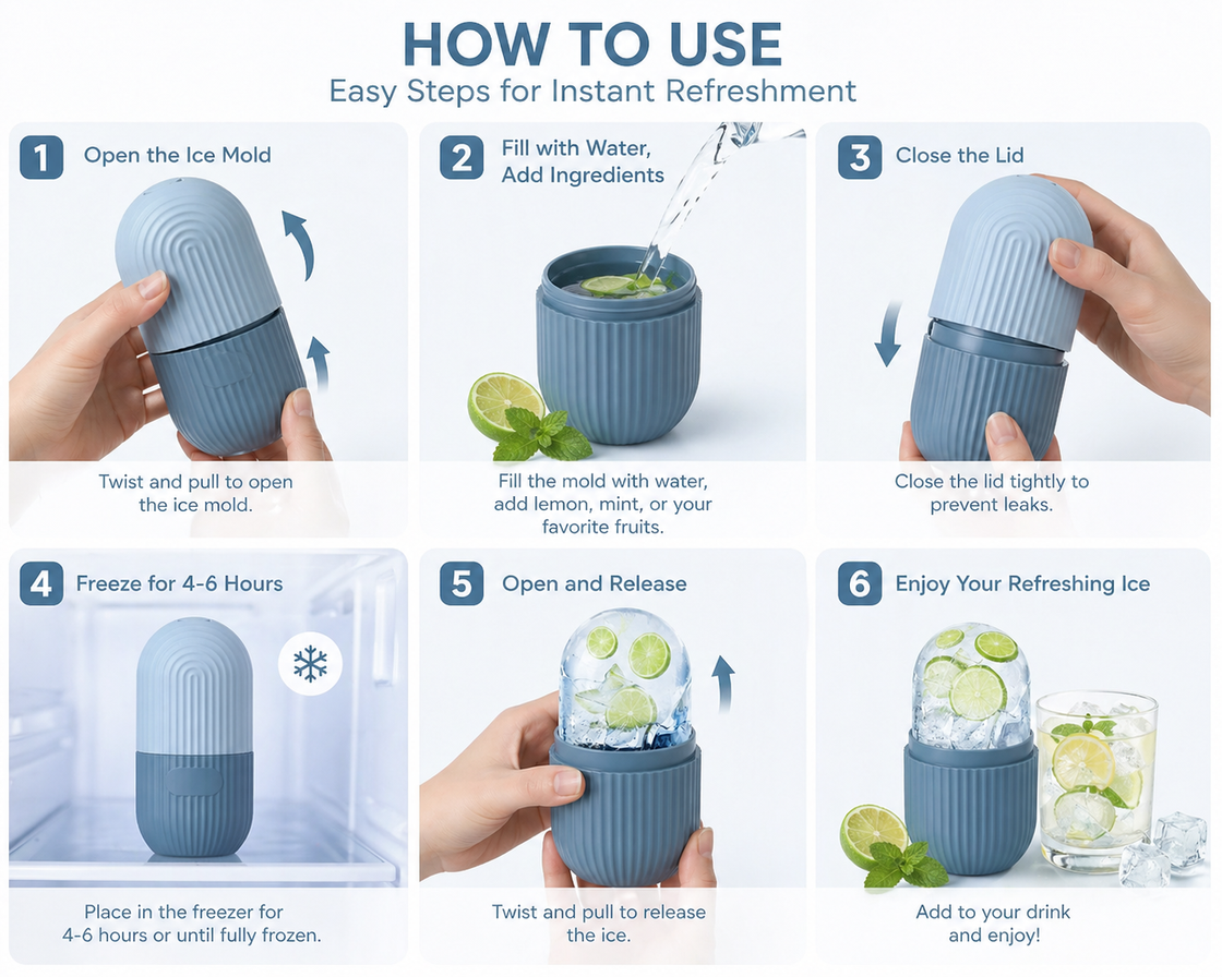 Allure Ice Roller & Face Massager for Glowing Skin