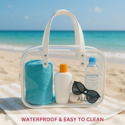 Allure Transparent Travel Makeup Bag with Handles (ATHB_10)