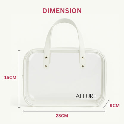 Allure Transparent Travel Makeup Bag with Handles (ATHB_10)