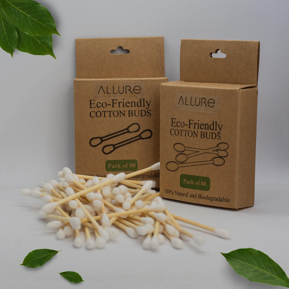 Allure Bamboo Earbuds (Pack of 4)