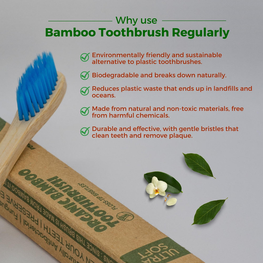 Allure Bamboo Toothbrush For Kids (OT-03)