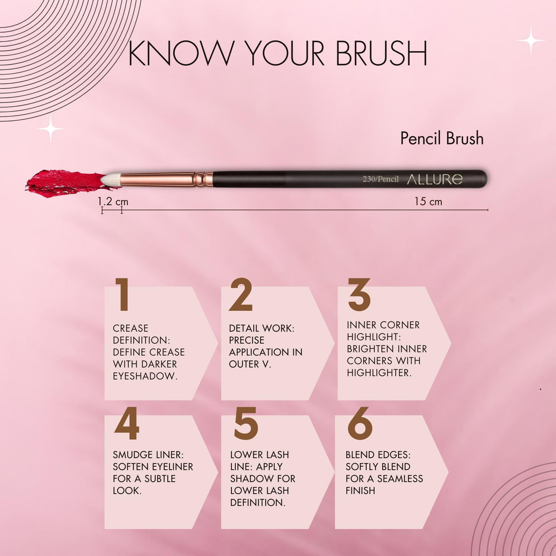 Allure Professional Makeup Pencil Brush- 230