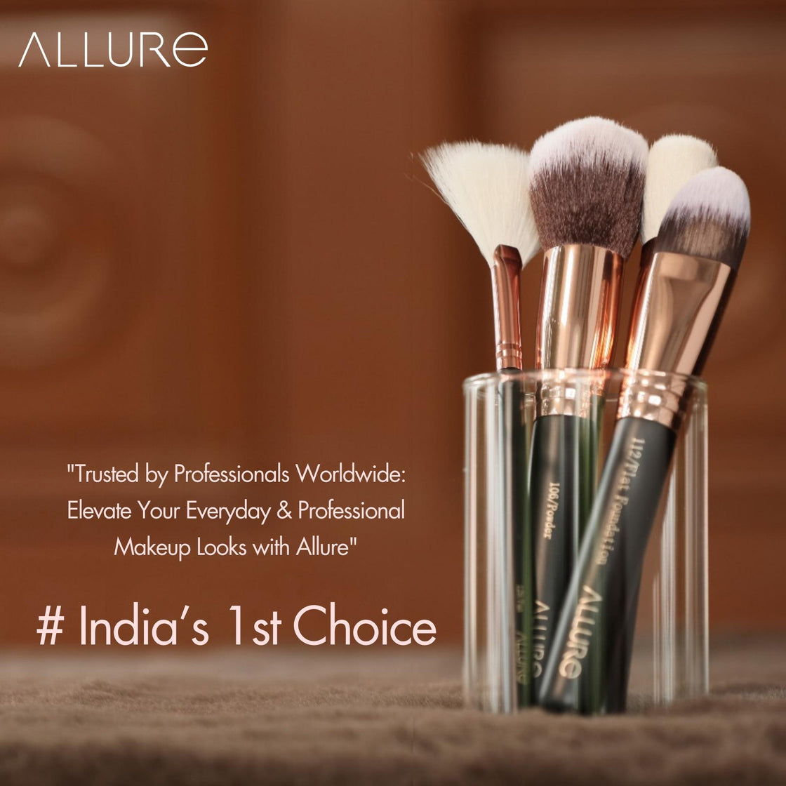 Allure Rose Gold Brushes -RGK 15 Set of 15