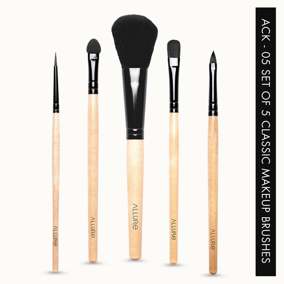 Allure Classic Makeup Brushes Pack Of 5 ( ACK-05 )