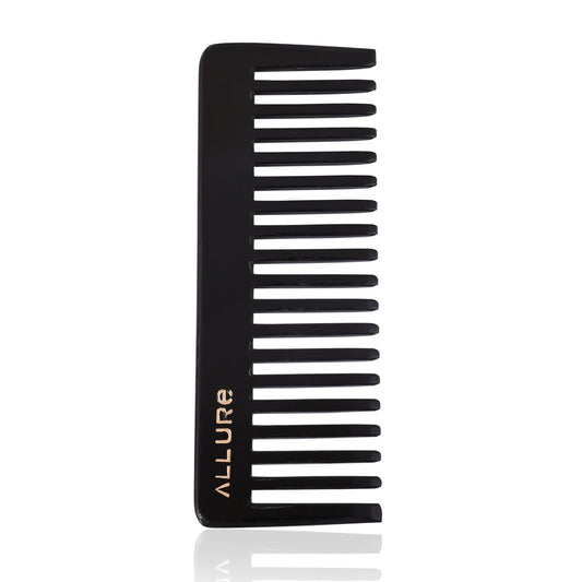 Allue Handmade Wide-Tooth Tortoiseshell Comb(HMC_B_22) Anti-Static Detangling and Styling Comb"