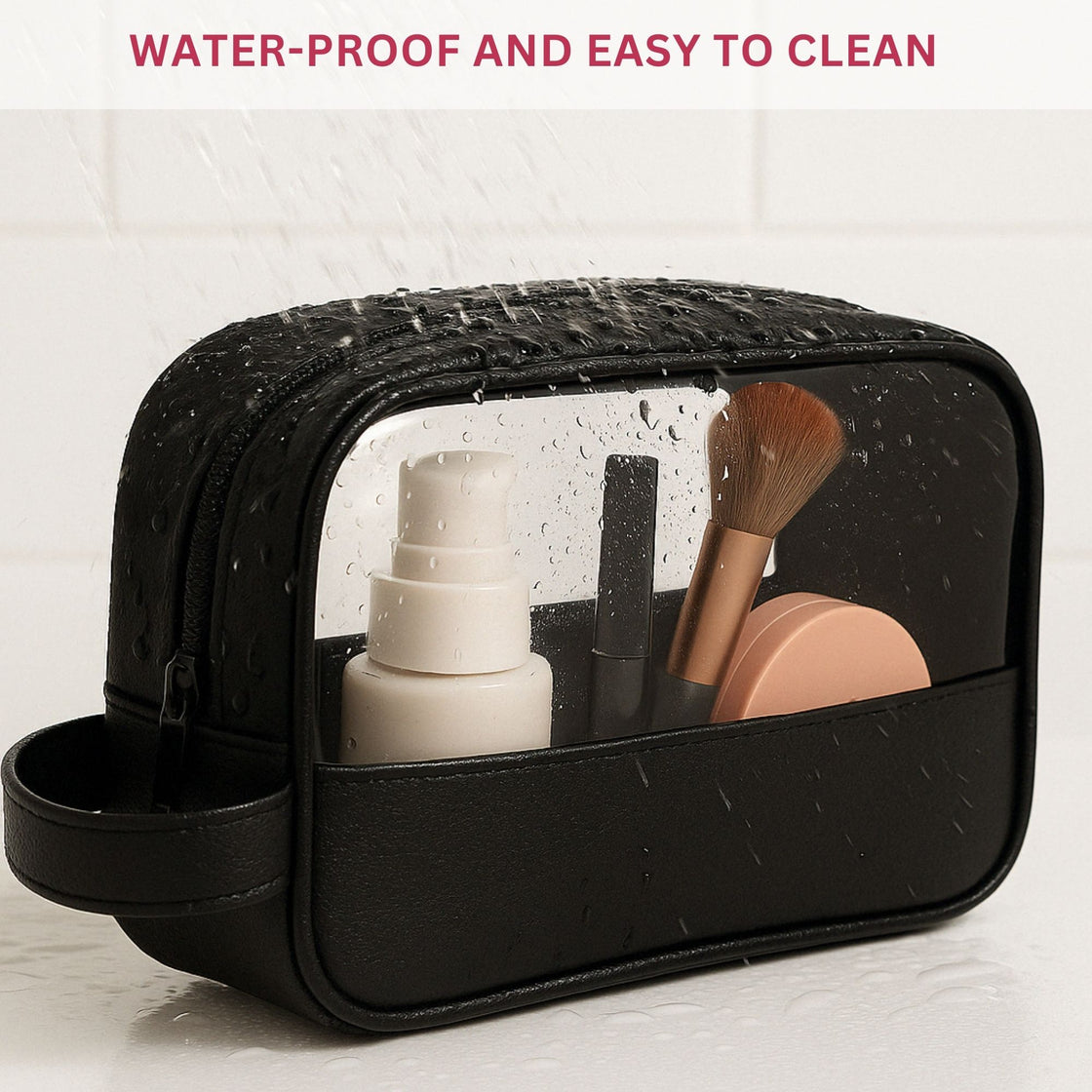 Allure Small Toiletry Bag - Black