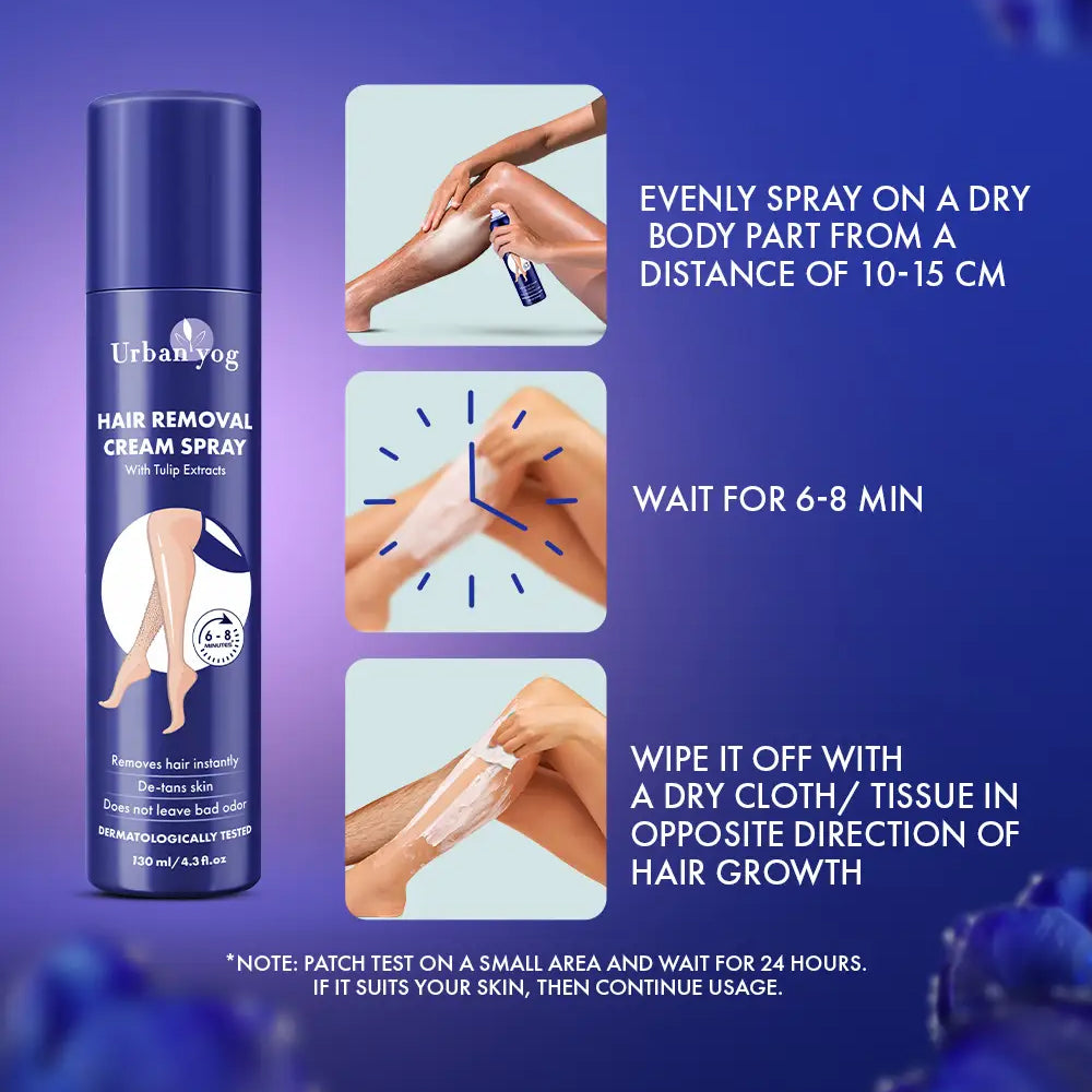 Urban Yog Hair Removal Cream Spray For Women (130 ML)
