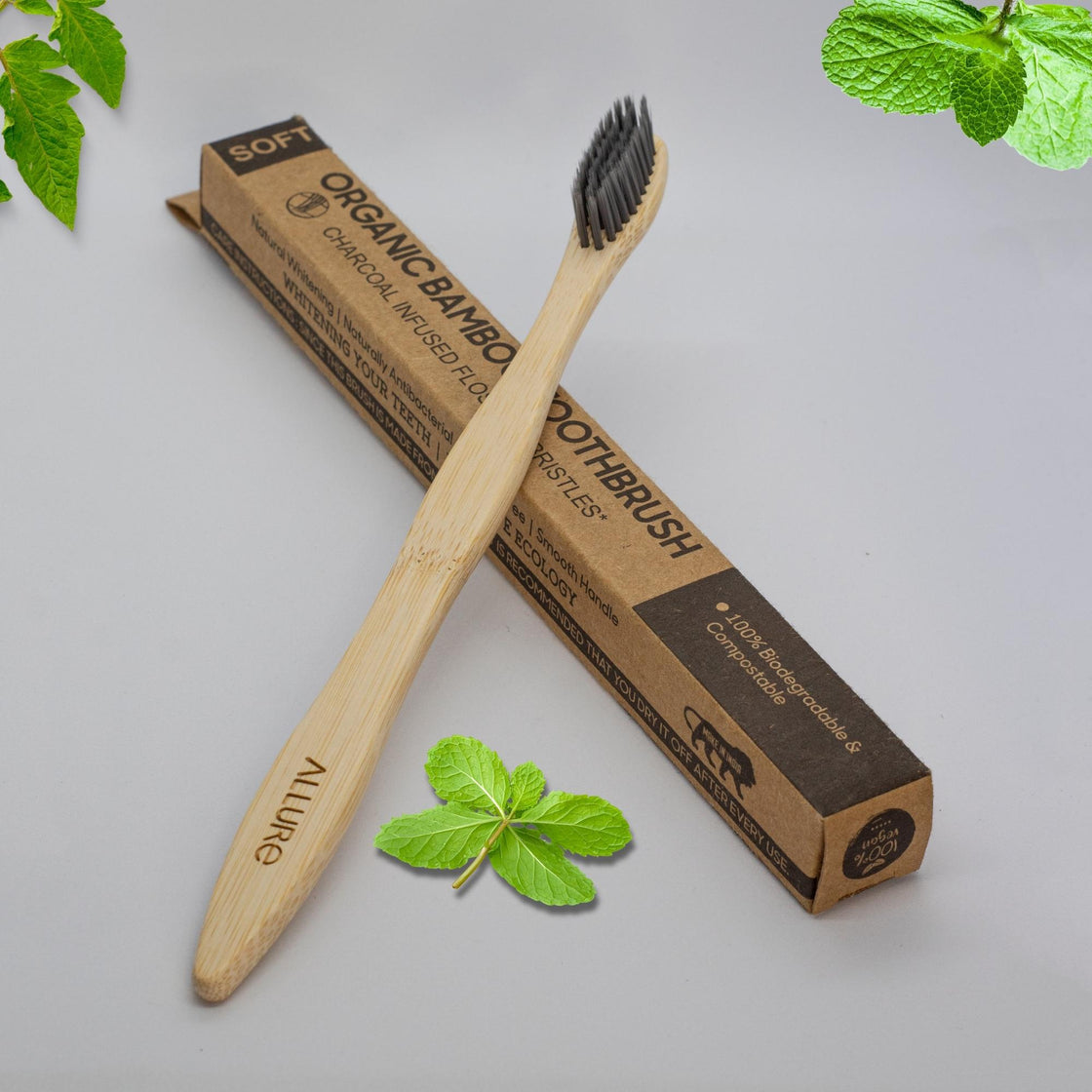 Allure Bamboo Toothbrush Charcoal (OT-01)