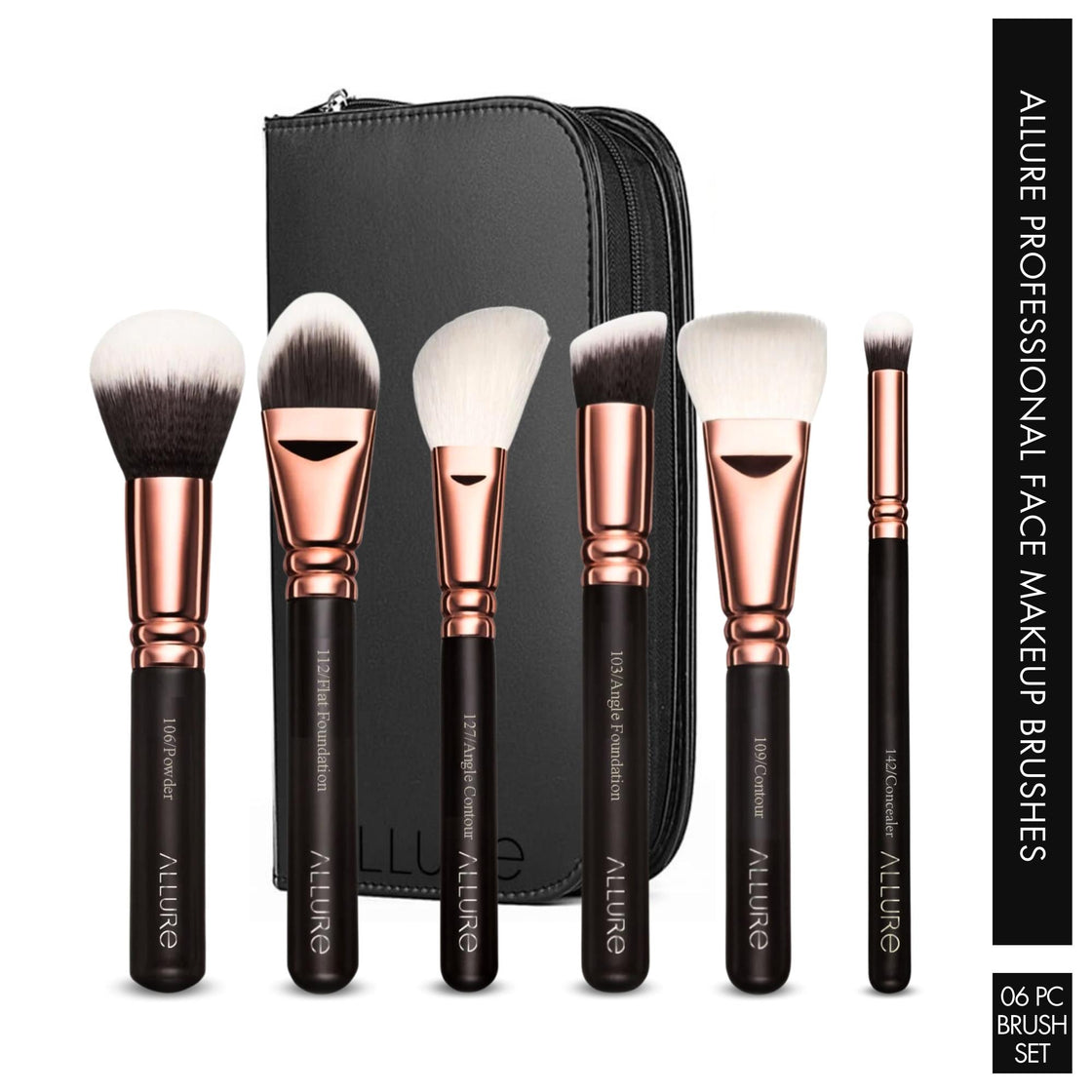 Allure Essential Set of 6 Professional Face Brushes - RGKF 06