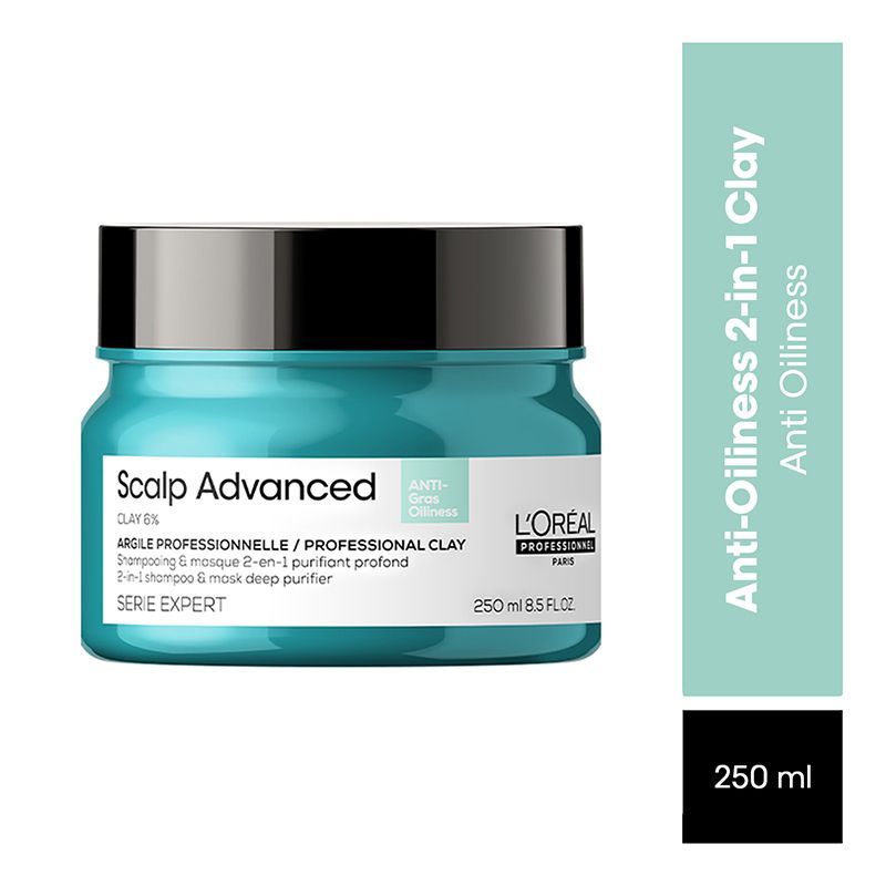 Loreal Professionnel Scalp Advanced Anti-Oiliness 2-in-1 Deep Purifier Clay