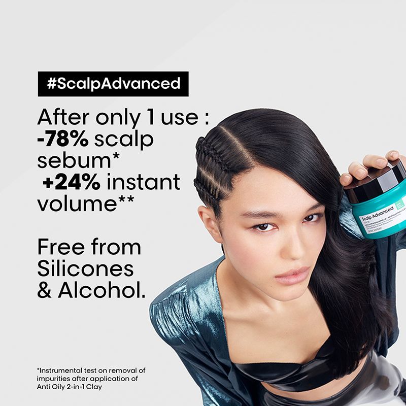 Loreal Professionnel Scalp Advanced Anti-Oiliness 2-in-1 Deep Purifier Clay