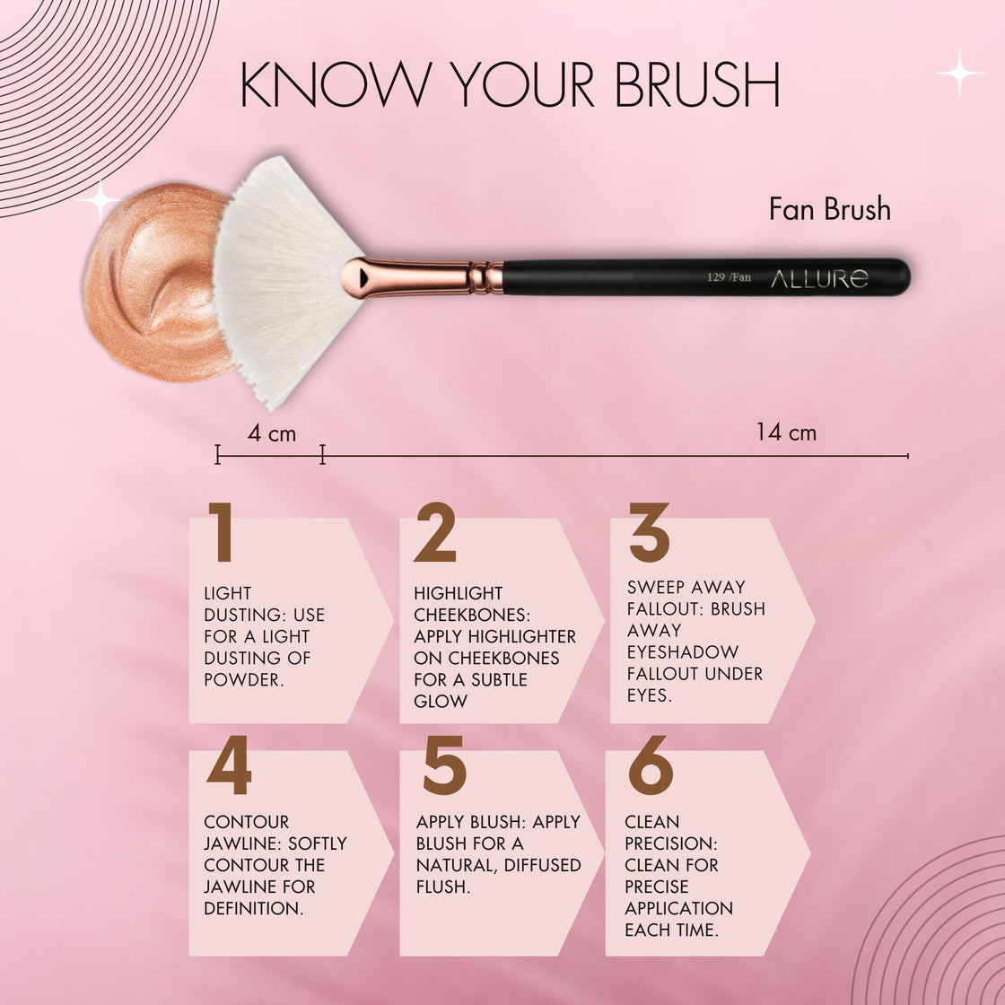 Allure Fan Brush (ASB129)
