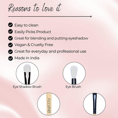 Allure Classic Eyeshadow and Eye Brush Set of 02
