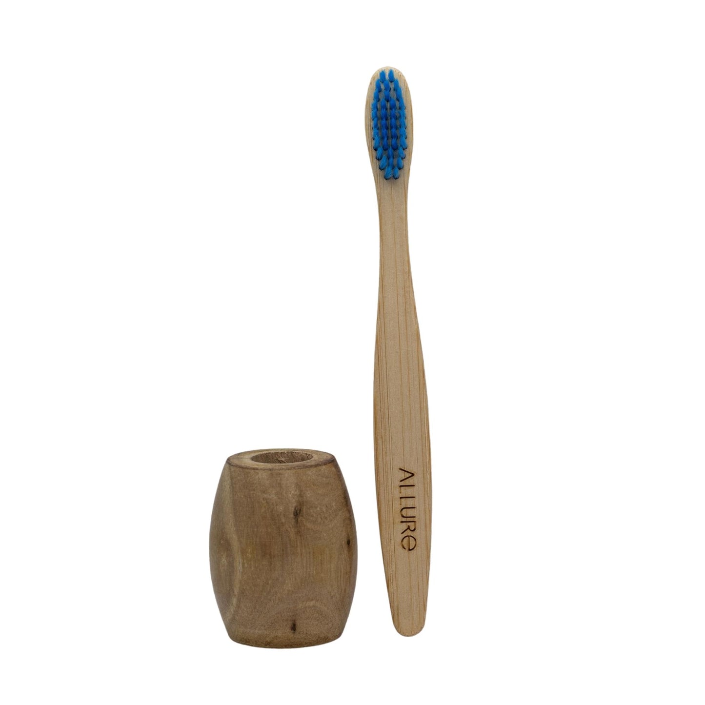 Allure Bamboo Toothbrush with Wooden Toothbrush stand