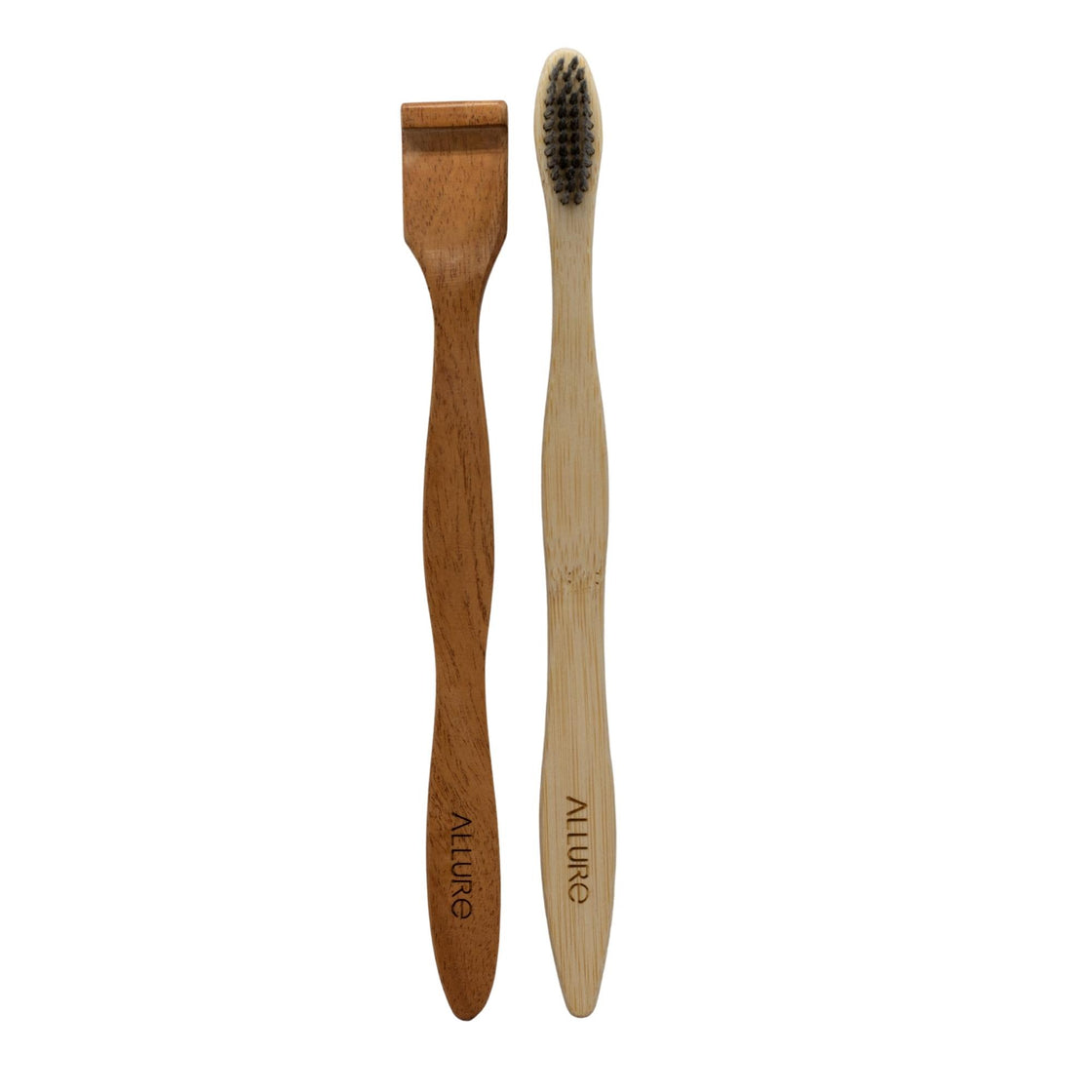 Allure Bamboo Toothbrush with Organic Tounge Cleaner (OT-01 + OTC)