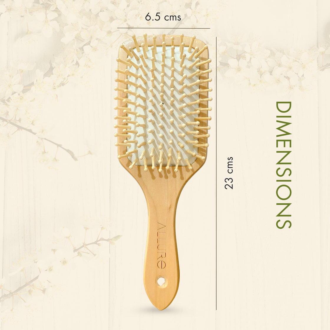 Allure Personalised wooden paddle hair brush with beer bottles print