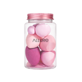 Allure 7-Piece Makeup Sponge Jar 4 Full Size & 3 Mini Blenders (7Pcs)