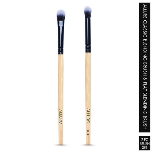 Allure Classic Blending and Flat Blending Brush Set of 02
