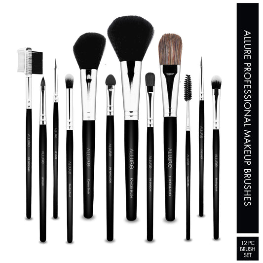 Allure Makeup Brush Set ( Pack of 12 ) MBS 12
