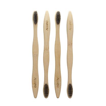 Allure Bamboo Toothbrush Charcoal Pack 