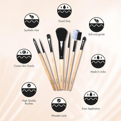 Allure Classic Ack-07 Pack Of 7 Makeup Brush