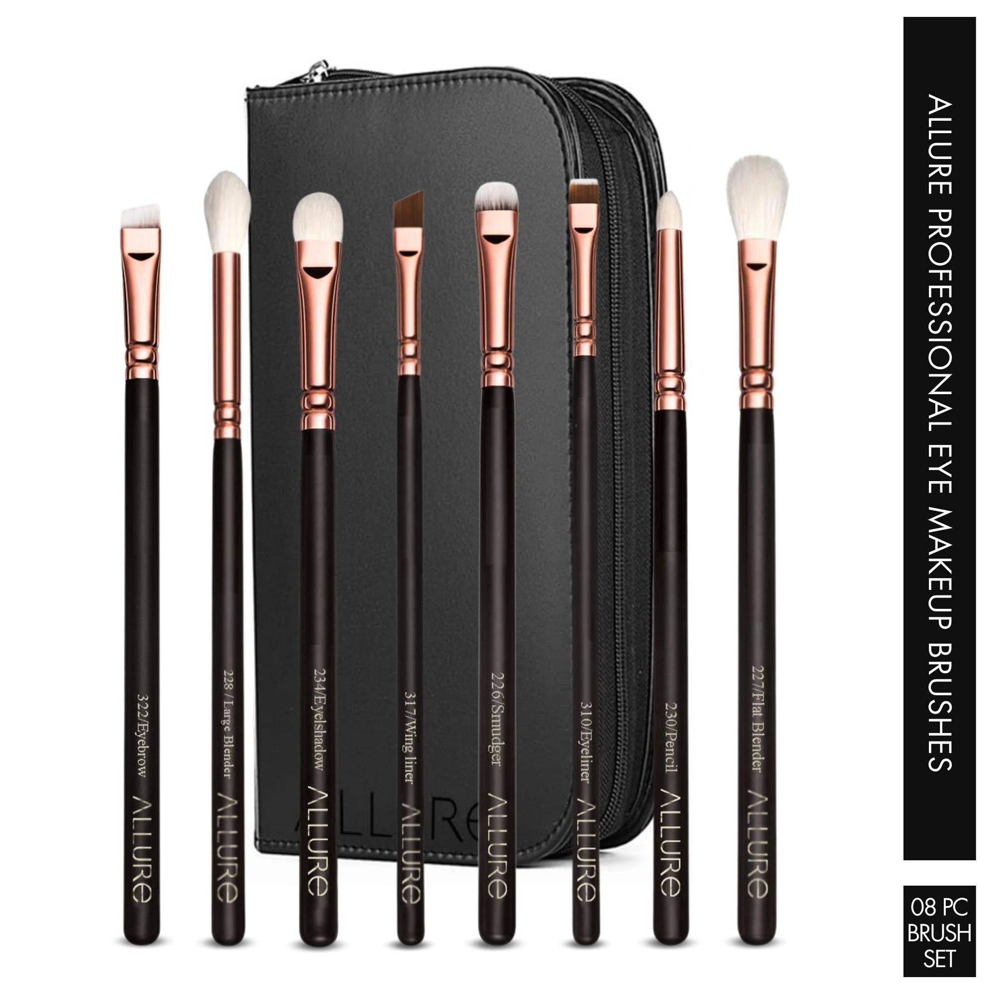 Buy Allure Essential Set of 8 Professional Eye Brushes - RGKE 08 ...