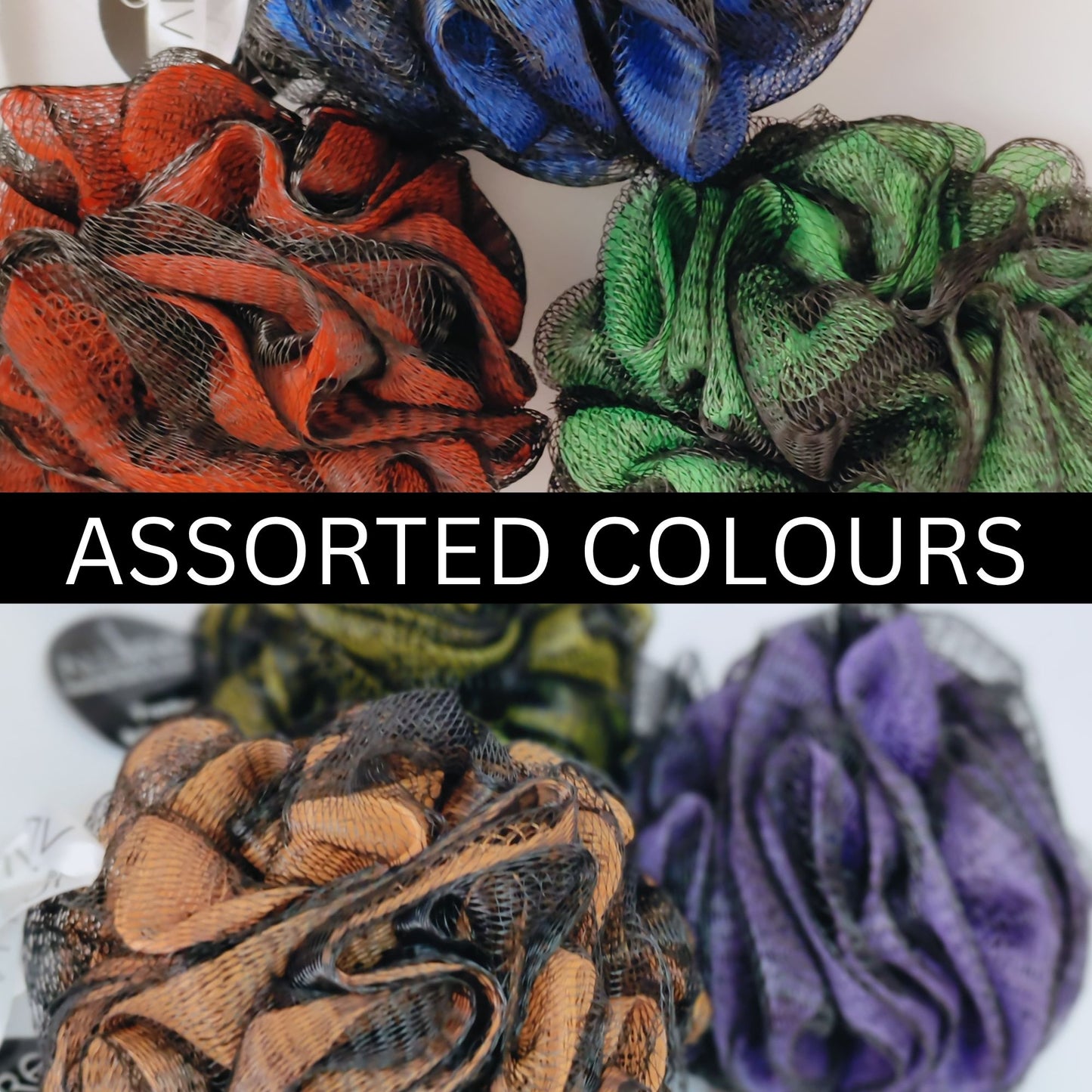 Allure Pack of 2 Metallic Loofah - Assorted color Loofhas