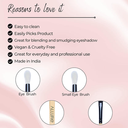 Allure Classic Small Eye Brush and Large Eye Brush Set of 02