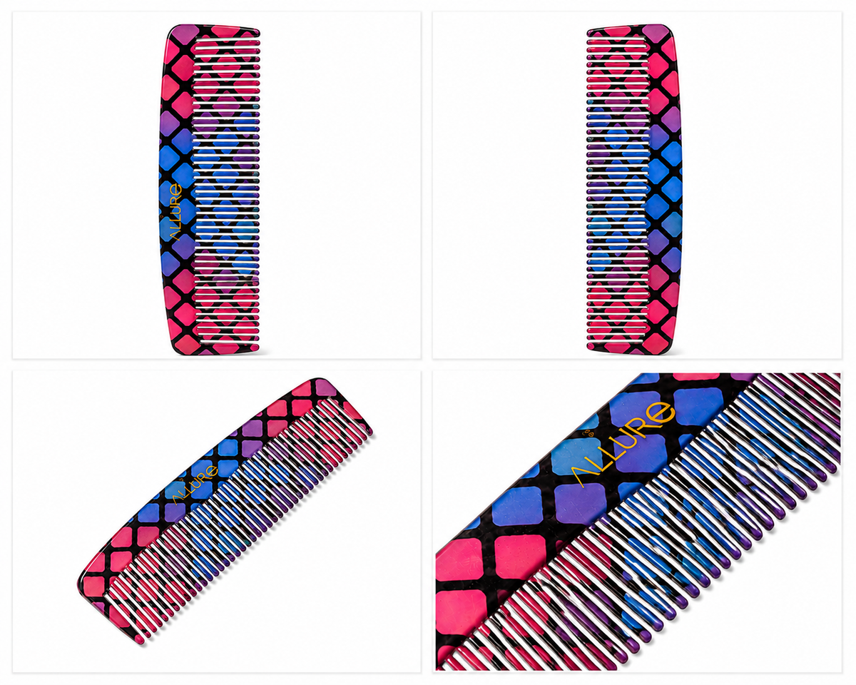 Allure 3D Classic Hair Comb | Detangling & Styling Comb for Men & Women -(C-01)