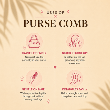 Allure 3D Travel Hair Comb for Easy Styling & Grooming -06