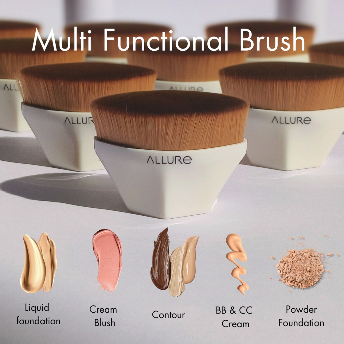 Allure Magic Foundation Brush - White